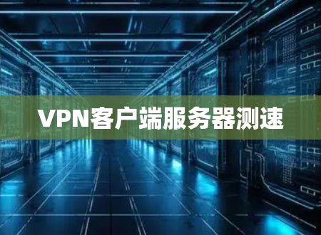 VPN客户端服务器测速