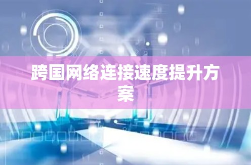 跨国网络连接速度提升方案