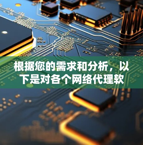 根据您的需求和分析，以下是对各个网络代理软件的总结和推荐