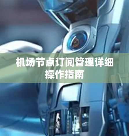 机场节点订阅管理详细操作指南
