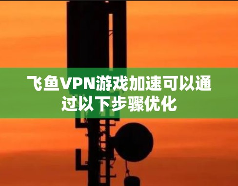 飞鱼VPN游戏加速可以通过以下步骤优化