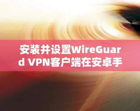 安装并设置WireGuard VPN客户端在安卓手机上的步骤如下
