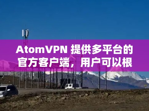 AtomVPN 提供多平台的官方客户端，用户可以根据自己的设备选择安装。以下是各个平台的客户端安装和使用指南